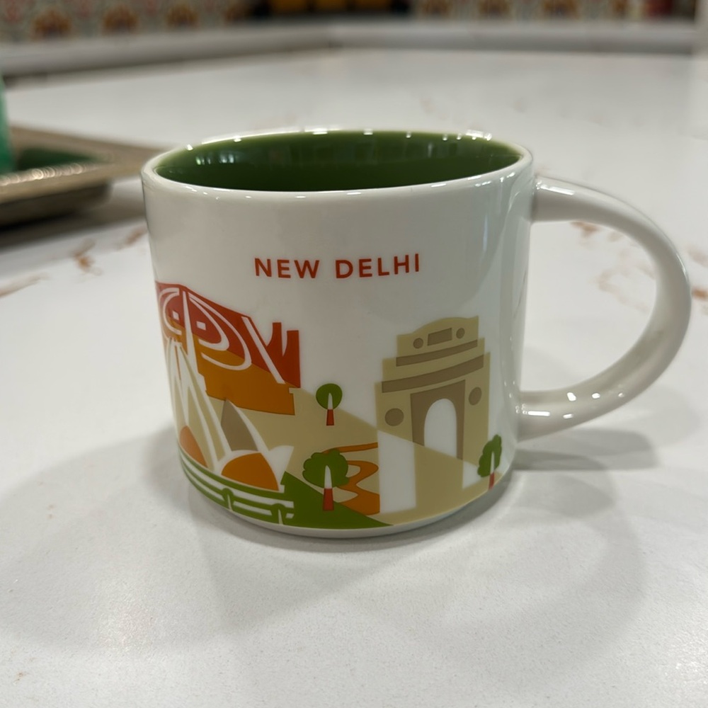 New Delhi Starbucks Coffee Mug You Are Here collection. India Collectors Mug